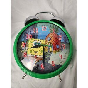 SpongeBob Squarepants Jumbo Twin Bell Alarm Clock by Nickelodeon‎ 2005